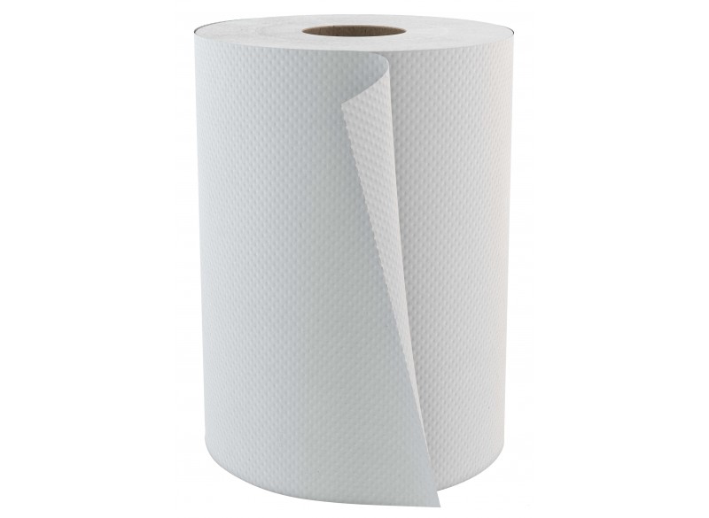 Paper Hand Towel - 7.8" (20 cm)  Width - Roll of 350' (106.6 m) - Box of 12 Rolls - White - Cascades Pro H230