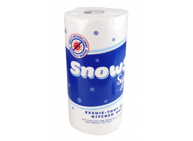 Paper Towel Snow Soft Signature - 2-ply - Box of 12 Rolls of 420 Sheets - 11'' x 4,5'' - 1X420SS