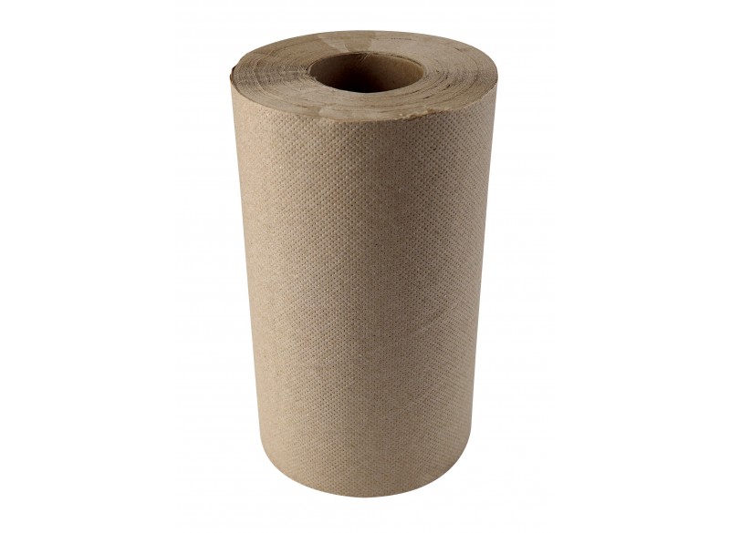 Hand Paper Towel - Roll of 205' (62,48 m) - Box of 24 Rolls - Brown - ST2052