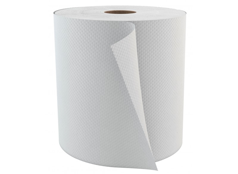 Papier essuie-mains - largeur de 7,9" (20 cm) - Rouleau de 800' (243,4 m) - boîte de 6 rouleaux - blanc - Cascades Pro H080