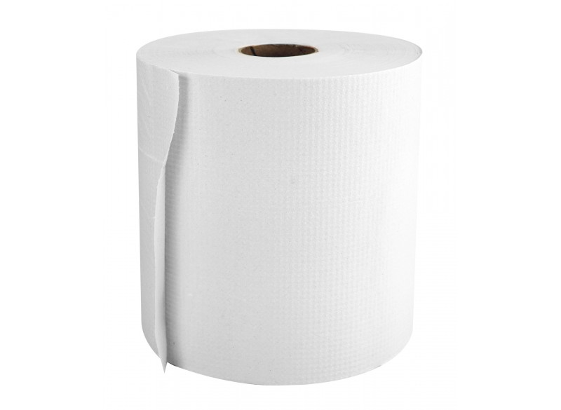 Hand Paper Towel - Roll of 800' (243,8 m) - Box of 6 Rolls - White - SUN800W