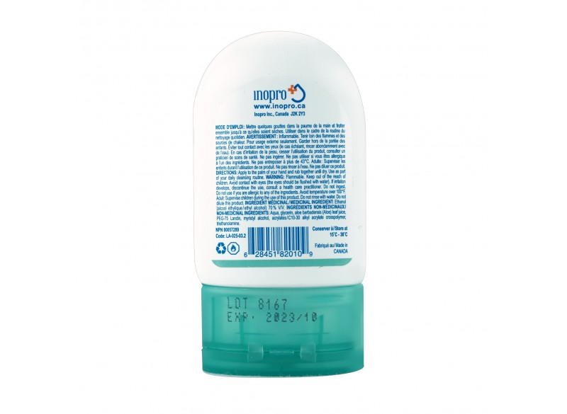 Sopuro Antibacterial Hand Cleaner - Fragrance Free - Moisturizing Gel with Aloe - Pocket Size (25 ml)