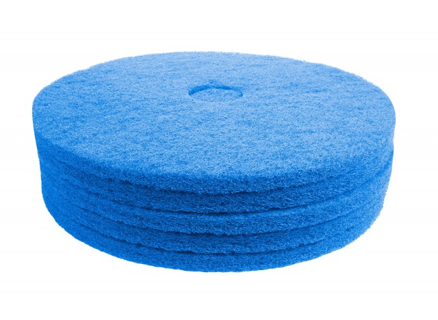 Tampon pour polisseuse à plancher - pour récurer - 20" (50,8 cm) - bleu - boîte de 5 - 66261054247