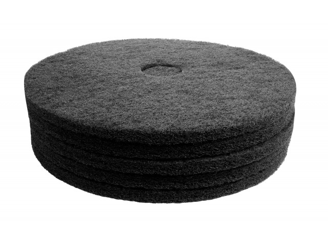 Floor Machine Pads - for Stripping - 21" (53.3 cm) - Black - Box of 5 - 66261054231