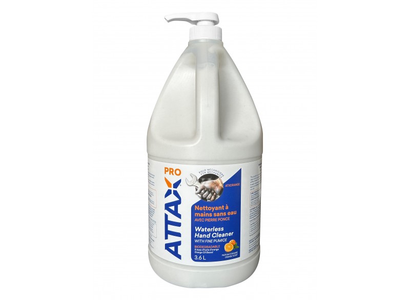 Nettoyant à mains sans eau avec pierre ponce - 3.6 L  (0,8 gal) - Attax ® Pro