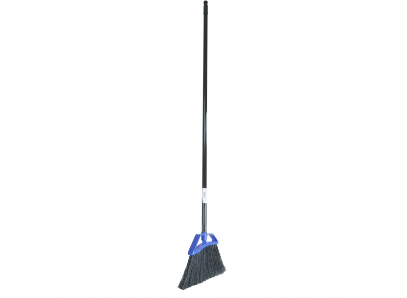 Balai à angle - largeur de nettoyage de 25,4 cm (10 ") - manche métallique de 122 cm (48 ") - noir