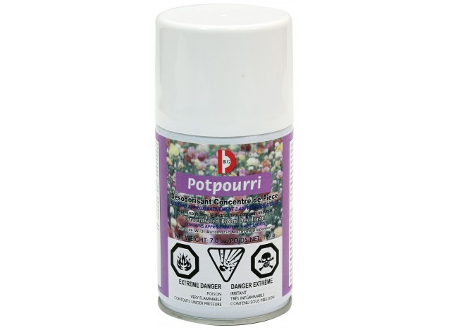Metered Concentrated Room Deodorant - Potpourri - 3400 Sprays - 7 oz (199 g) - Big D 462