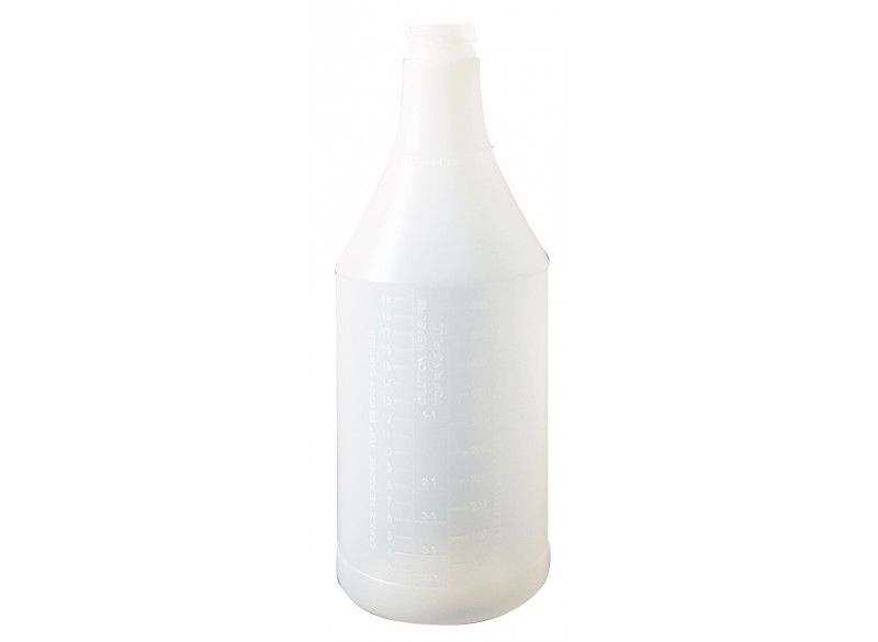 Bouteille ronde en plastique - 710 ml (24 oz) - blanche