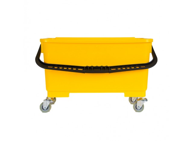 Window Cleaning Bucket with Support for Cloth Mop - 4.6 gal (21 L) - Yellow