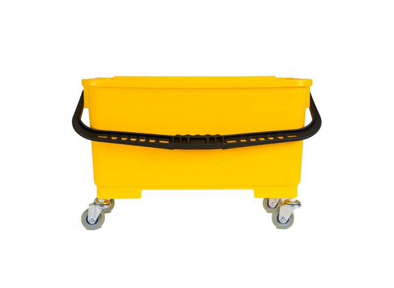 Window Cleaning Bucket with Support for Cloth Mop - 4.6 gal (21 L) - Yellow