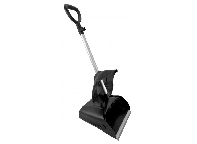 Dustpan with Wheels, Long Handle and Lid