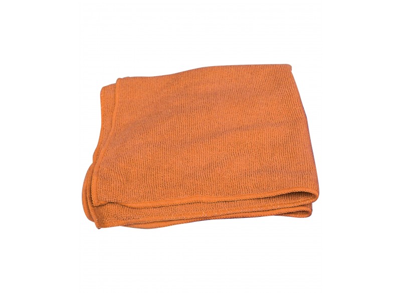 Multi-Purpose Microfiber Cloth 300 GSM - 16'' x 16'' (40.6 cm x 40.6 cm) - Orange