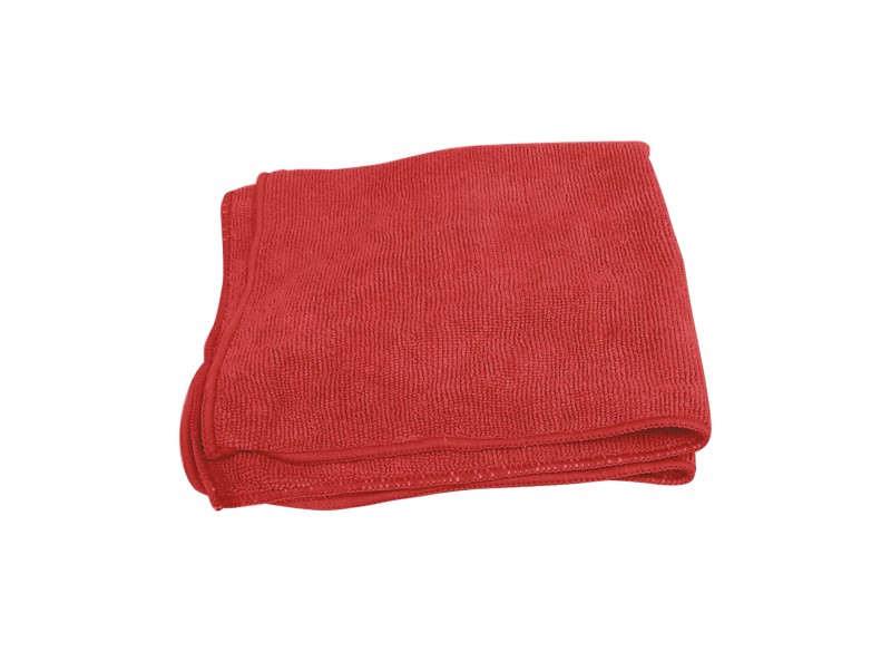 Multi-Purpose Microfiber Cloth 300 GSM - 16'' x 16'' (40.6 cm x 40.6 cm) - Red