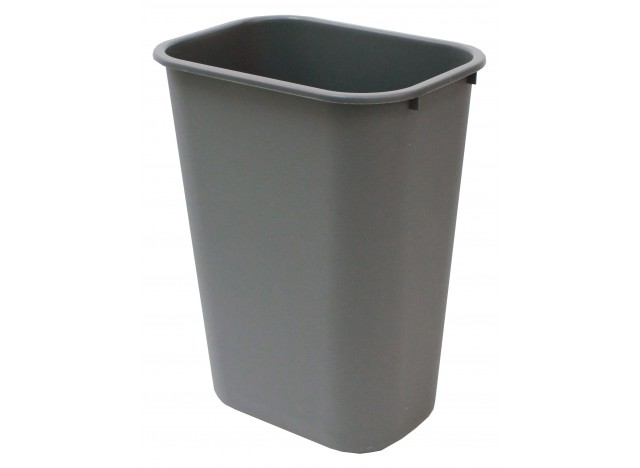 Light Trash Can / Bin - Wastebasket - 10.25 gal (38 L) - Grey