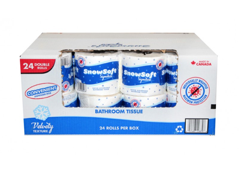 Virgin Bathroom Tissue Snow Soft Signature - 2-ply - 24 Rolls of 600 sheets - 24600SS