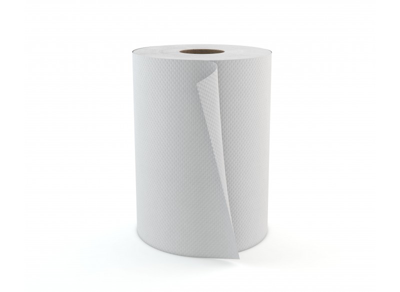 Paper Hand Towel - 7.9" (20.1 cm) - Width - Roll of 350' (106.6 m) - Box of 12 Rolls - White - Cascades Pro H030