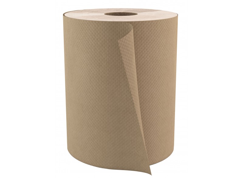 Papier essuie-mains - largeur de 7,8" (19,8 cm) - Rouleau de 600' (182,9 m) - boîte de 12 rouleaux - brun - Cascades Pro H065