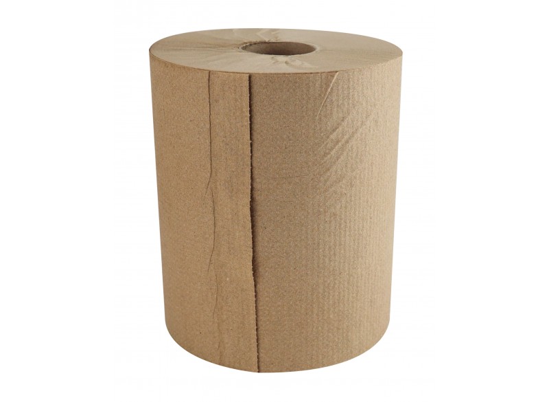 Hand Paper Towel - Roll of 600' (182,8 m) - Box of 6 Rolls - Brown - SUN600K