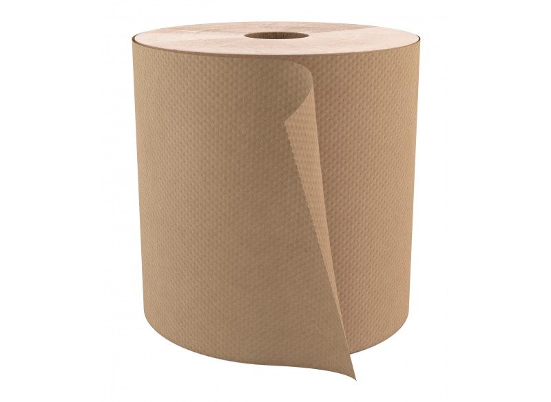 Paper Hand Towel - 7.9" (120 cm)  Width - Roll of 800' (243.4 m) - Box of 6 Rolls - Brown - Cascades Pro H085