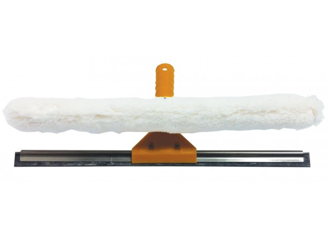Double Function Squeegee - with Rubber Strips or Strip Washer - Aluminum Pole