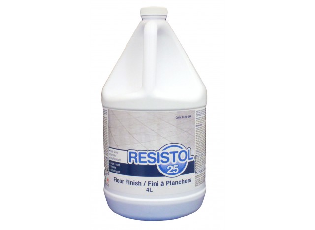Floor Finish - High Gloss - Durable - Slip Resistant - 1.06 gal (4 L) - Resistol 18 RE25 GW4