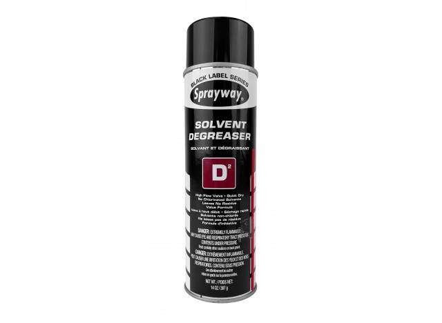 Solvant et dégraissant D2 - Séchage rapide qui ne laisse pas de résidus - Sprayway - 397 g (14 oz)