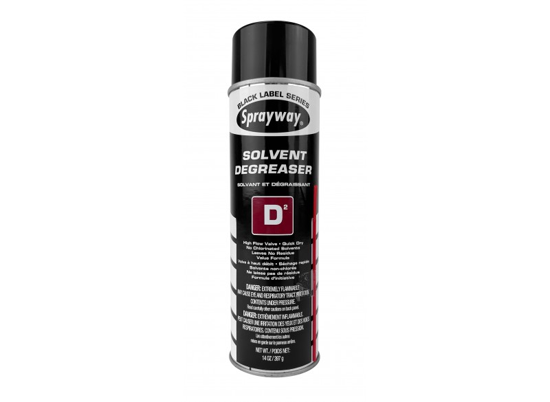 Solvant Degreaser D2 - Quick dry that leaves no residue - Sprayway - 14 oz (397 g)