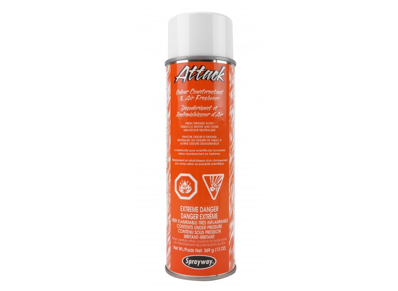 Déodorisant et rafraîchisseur d'air - parfum orange - 13 oz (369 g) - Sprayway ATTACK 586CW