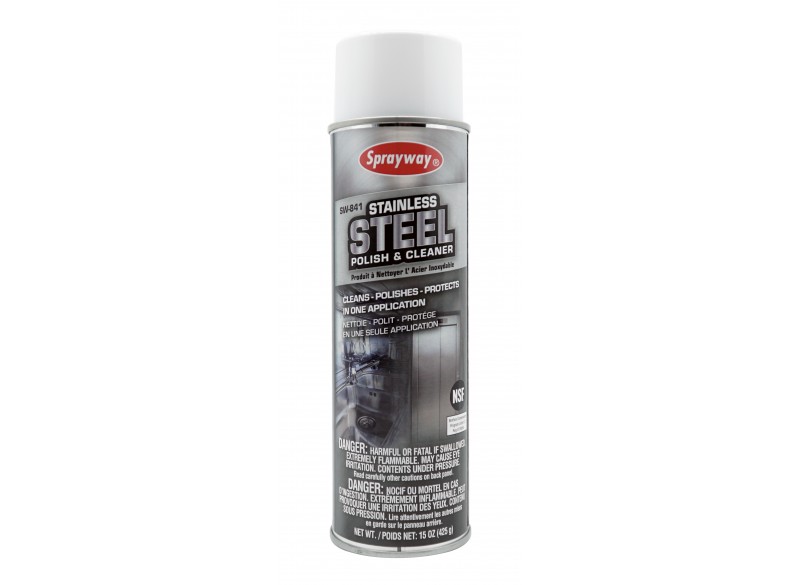 Nettoyant et poli pour acier inoxydable - 15 oz (425 g) - Sprayway 841W