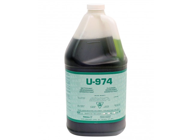 Nettoyant, dégraisseur / dégraissant et désinfectant - pour usage industriel - 4 L (1,06 gal) - U974