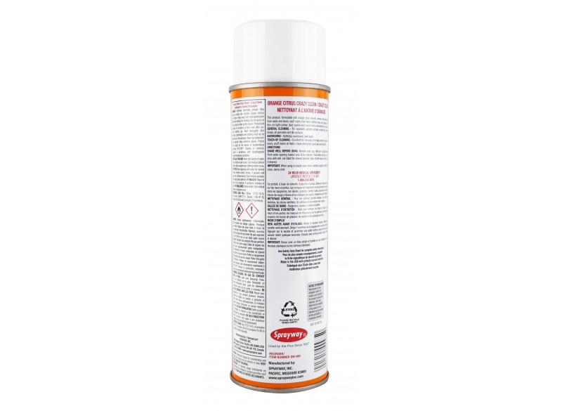 Cleaner Crazy Clean by Sprayway - 19 oz (539 g) - orange citrus - SW-985