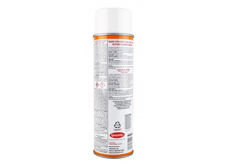 Nettoyant  Crazy Clean de Sprayway - 19 oz (539g) - arôme d'orange - SW-985