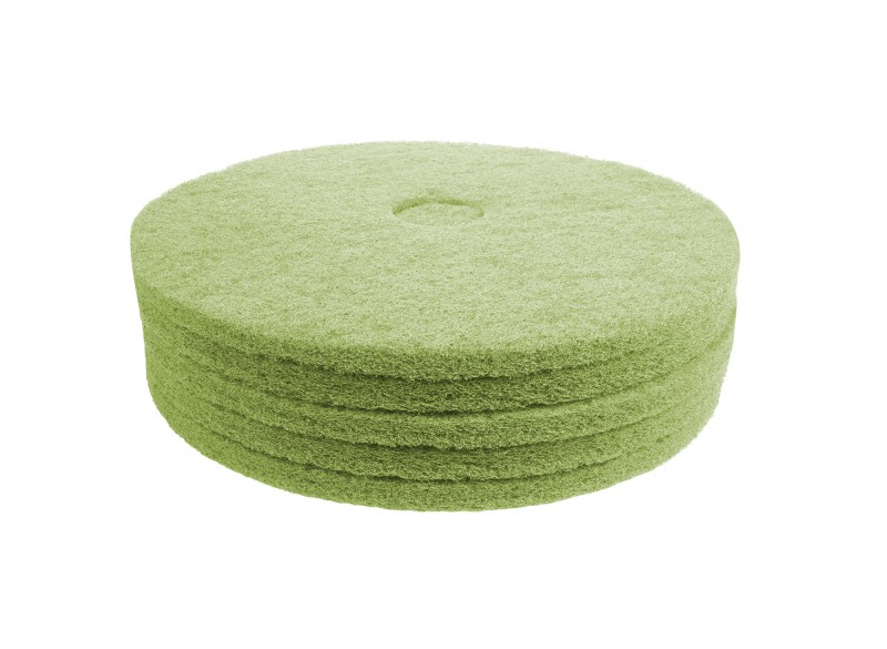 Floor Machine Pads - for Super Scrub - 17" (43.1 cm) - Green - Box of 5 - 66261054261