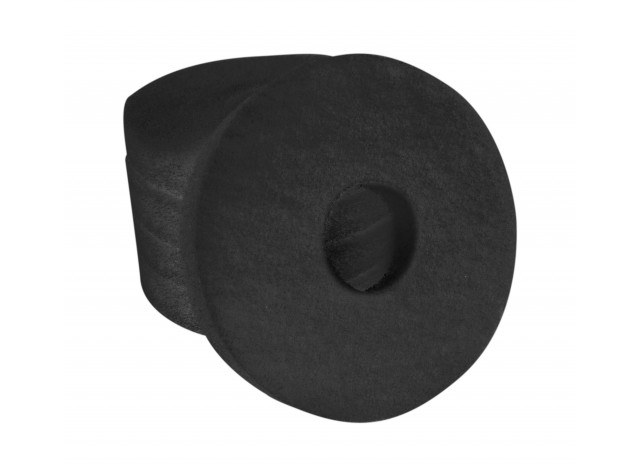 Floor Machine Pads - for Stripping - 6.5" (16.5 cm) - Black - Box of 5 - 66261001833