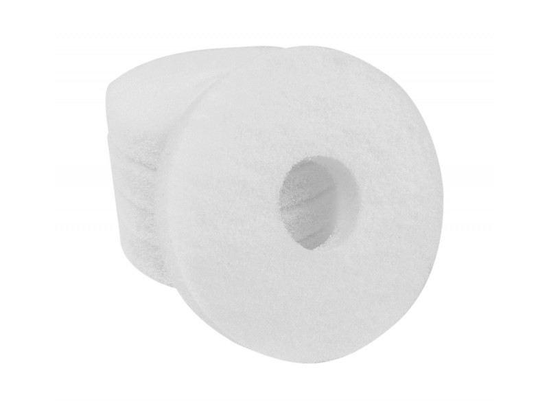 Floor machine Pads - Super Polish - Spray Buff - 6.5" (16.5 cm) - White - Box of 5 - 66261008823