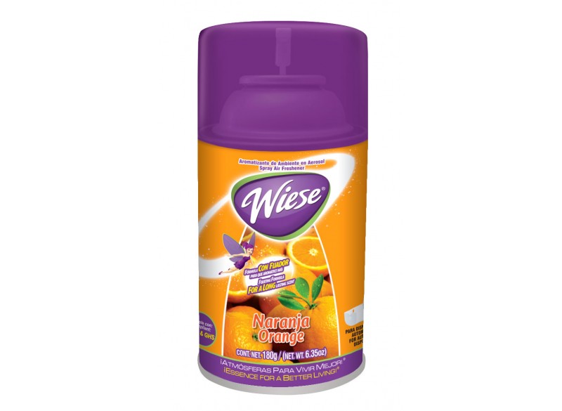 Metered Air Freshener - Orange Scent - 6.2 oz (180 ml) - Wiese NAEDC01