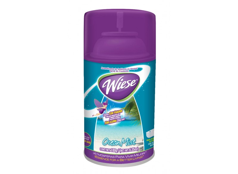 Metered Air Freshener - Ocean Mist Scent - 6.2 oz (180 ml) - Wiese NAEDC02