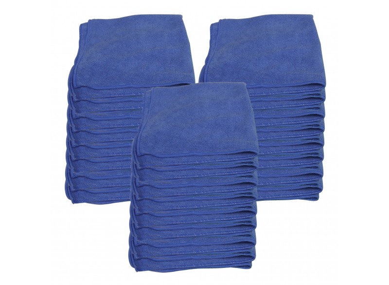 Microfiber General Purpose Cloth - 16" X 16" (40,6 cm X 40,6 cm) - Blue - Box of 25