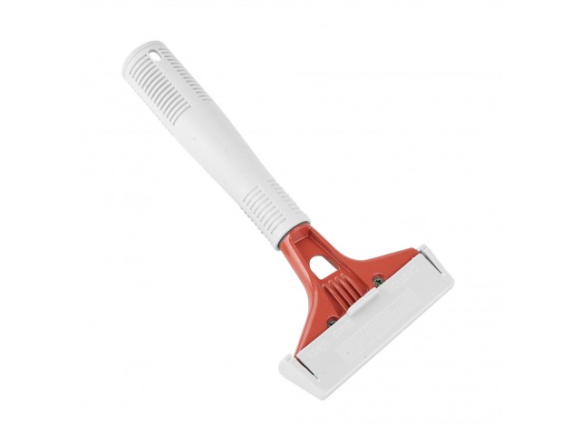 Grattoir commercial pour vitres et planchers - largeur de 4" (10,16 cm) - rouge